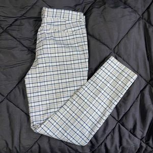 Plaid Drawstring Pants